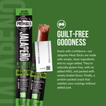 Jalapeño Grass-Fed Beef Brisket Meat Sticks