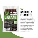 Jalapeño Grass-Fed Beef Brisket Meat Sticks 4oz Multipack