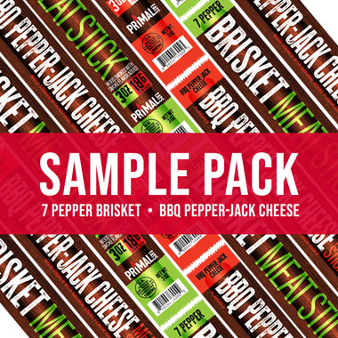 7 Pepper & BBQ Pepper-Jack Meat Stick 6-Pack